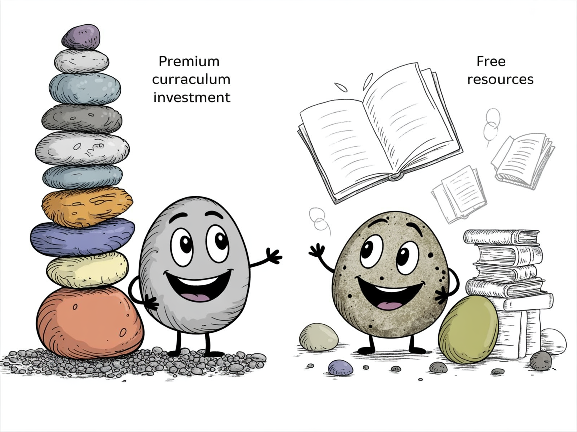 Homeschool curriculum review: comparing paid curriculum investment with free learning resources