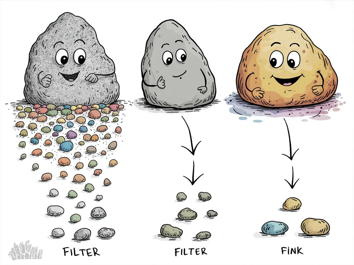 Homeschool curriculum review: three-filter framework narrows options visually