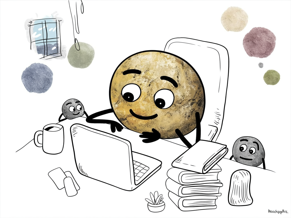 Homeschool middle school student learning independently at kitchen table with natural light