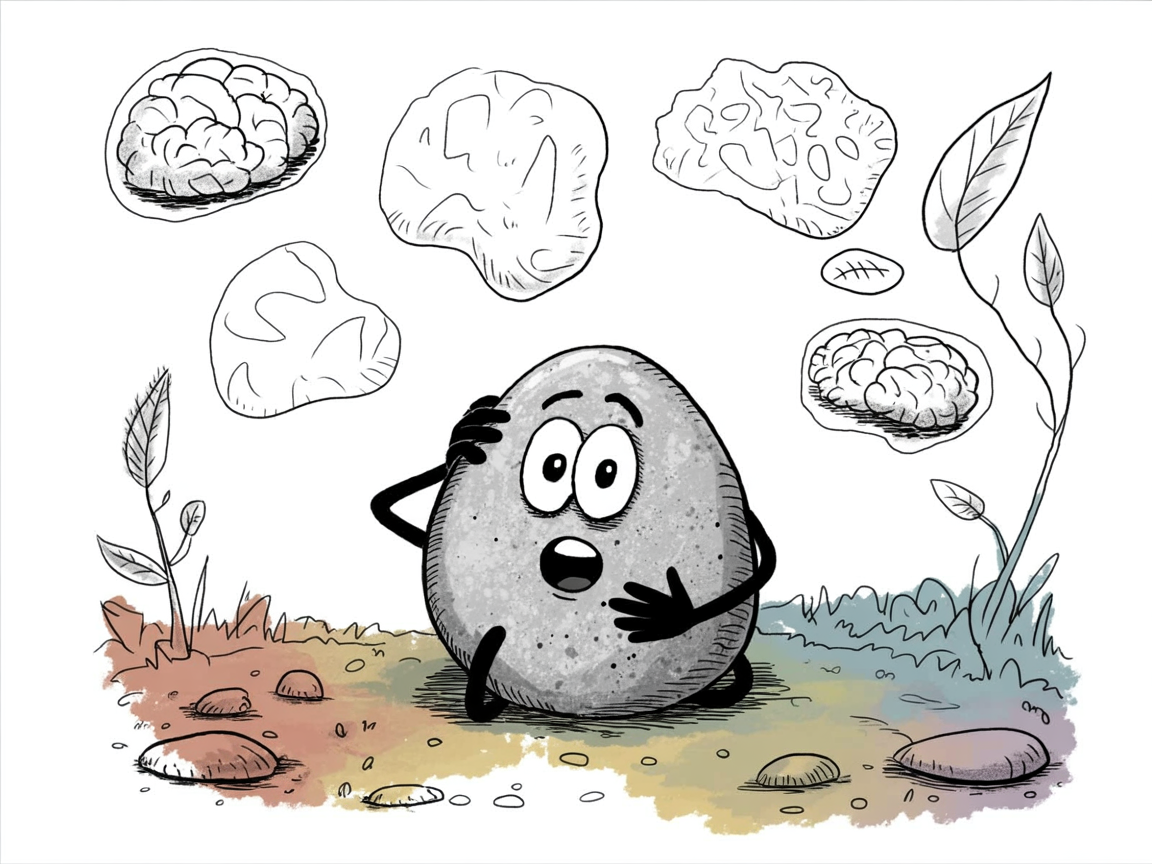 Stone character exploring sensory break science and nervous system regulation