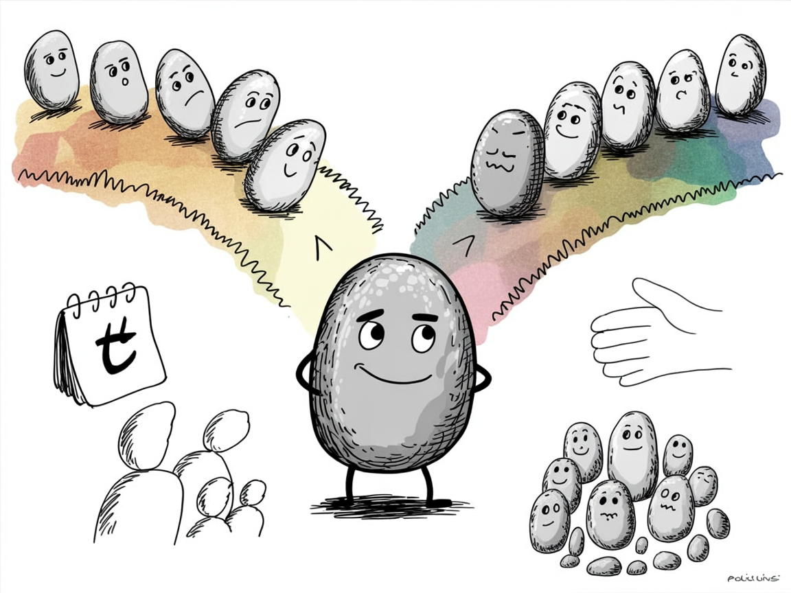 Stone character finding solutions to reset a family media plan