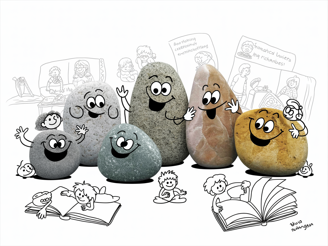 Diverse stone characters showing different homeschool daily schedule approaches
