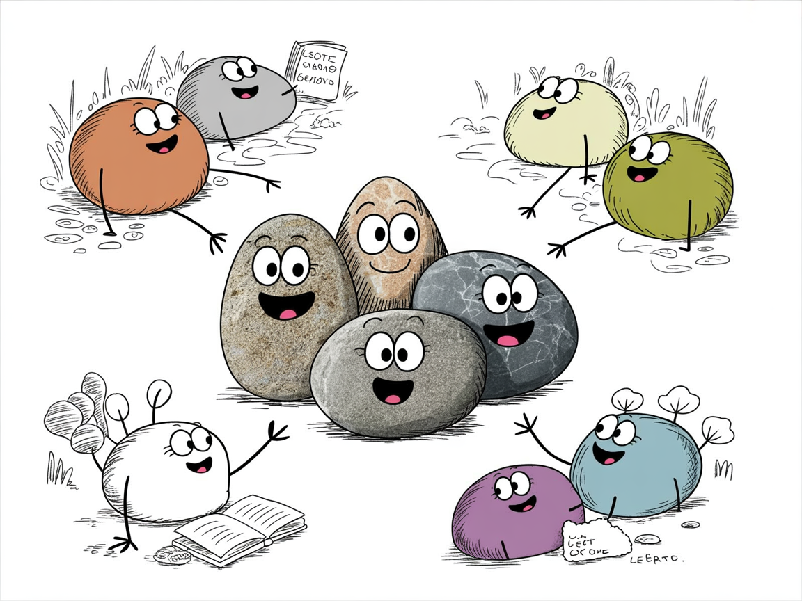 Diverse stone characters exploring alternative homeschool options beyond k12 program homeschool