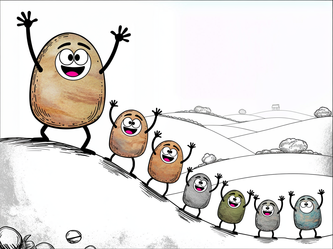Stone characters progressing upward showing college readiness through faith-based homeschool curriculum
