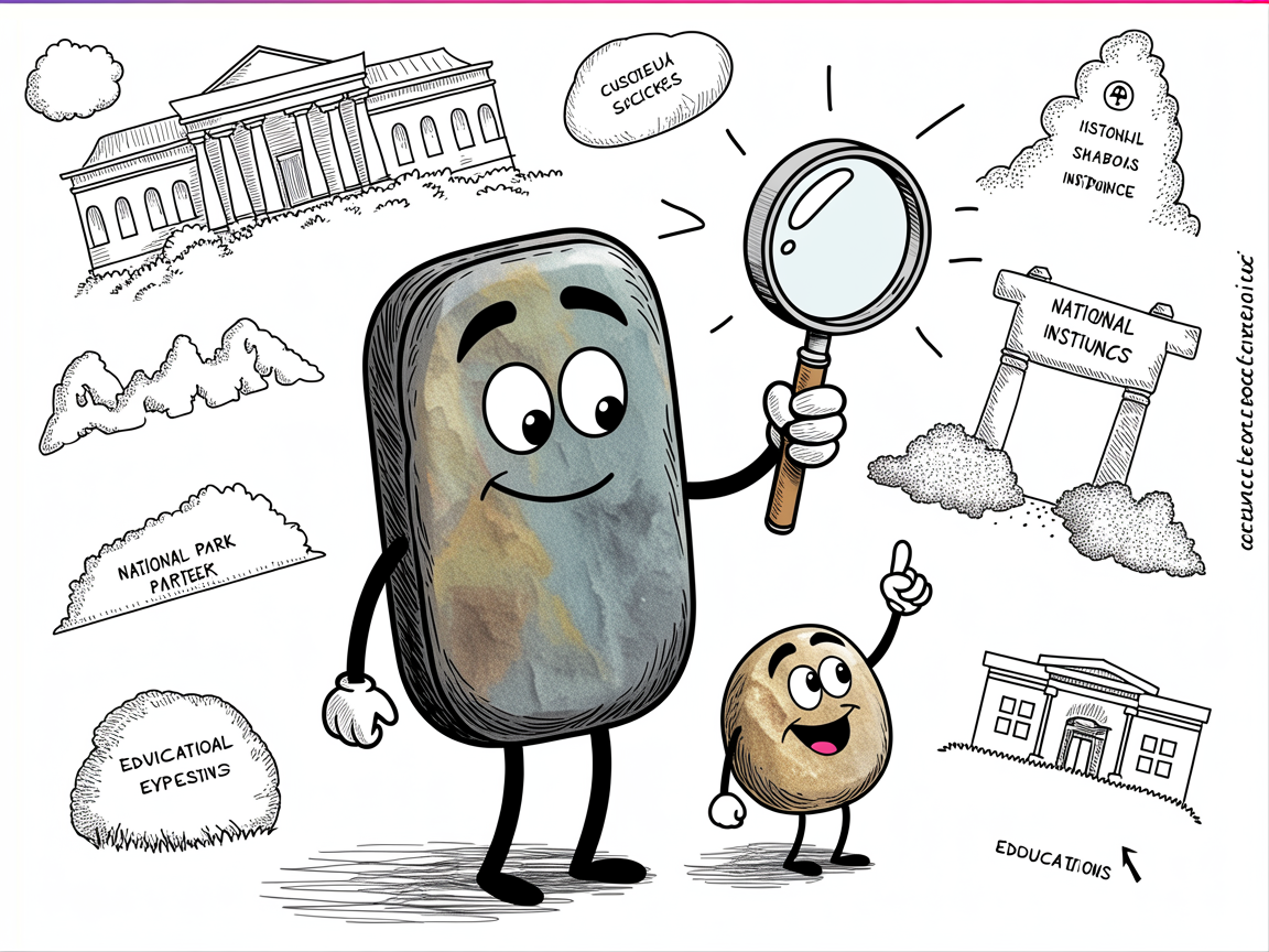 Stone characters evaluating legitimate homeschool travel deals with magnifying glass