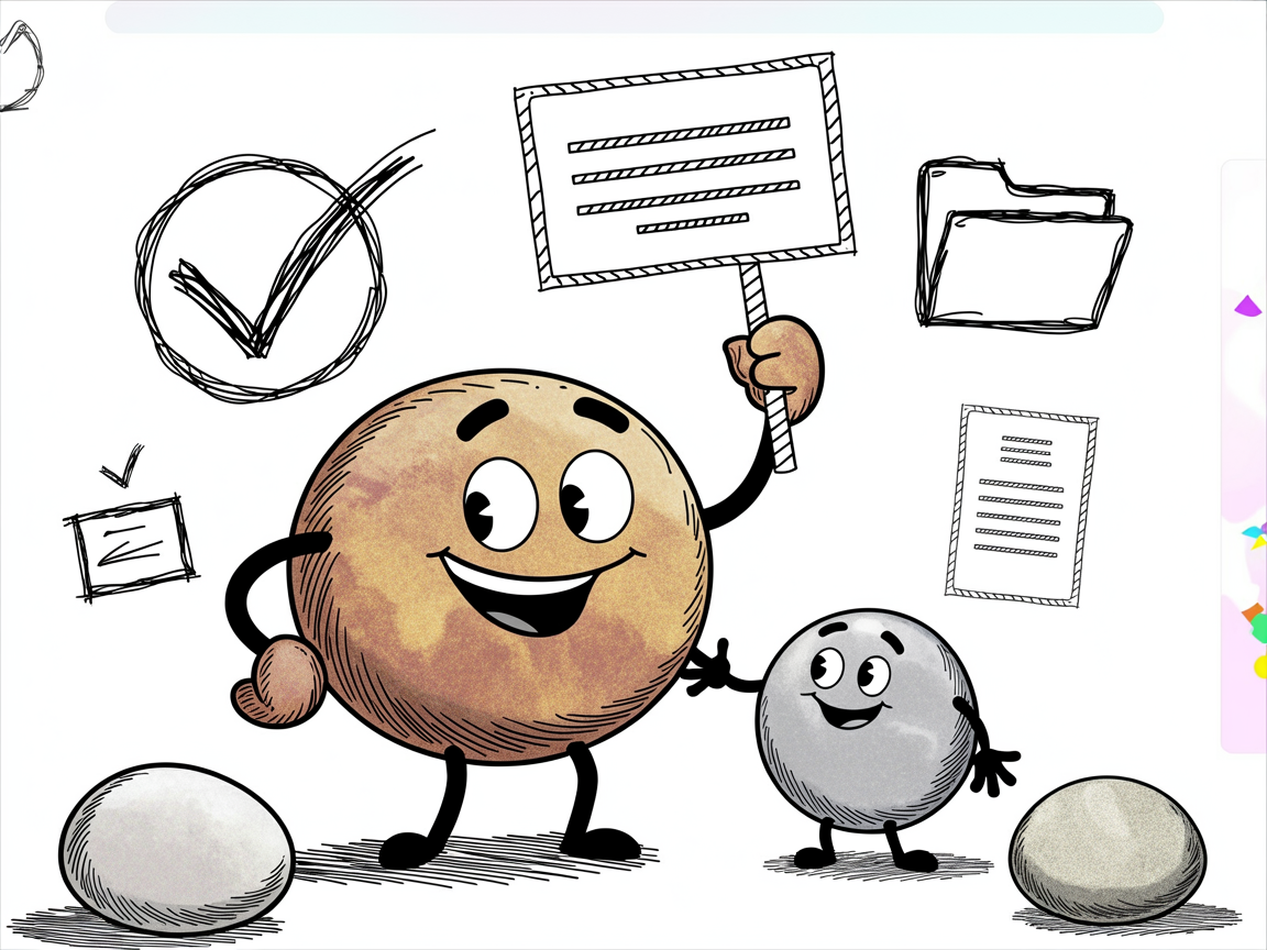 Stone character proudly displaying homeschool status proof for travel discount verification
