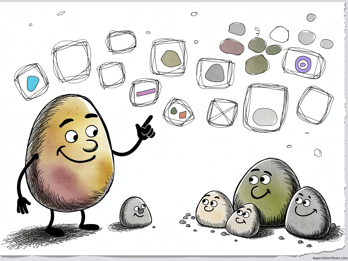Anthropomorphic stone exploring app-specific social media parental controls settings