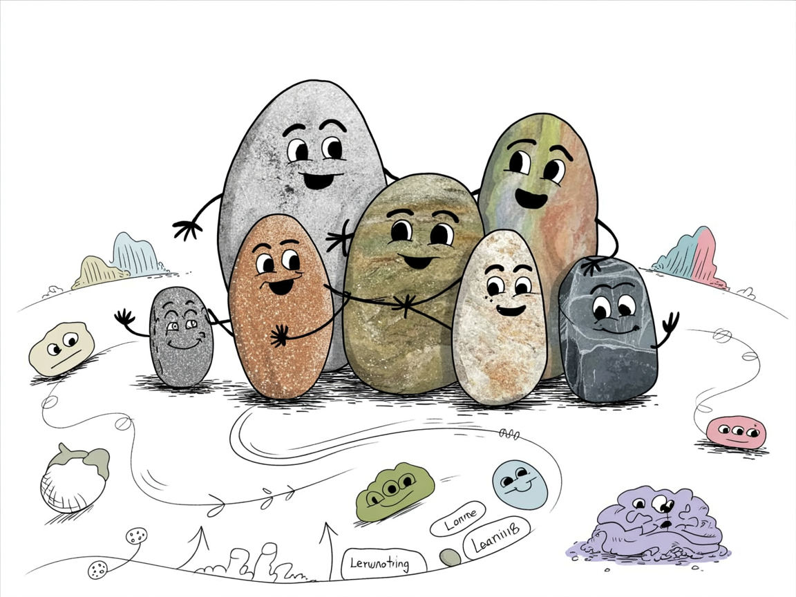 Why parents switch to online math programs for homeschool: stone characters supporting each other