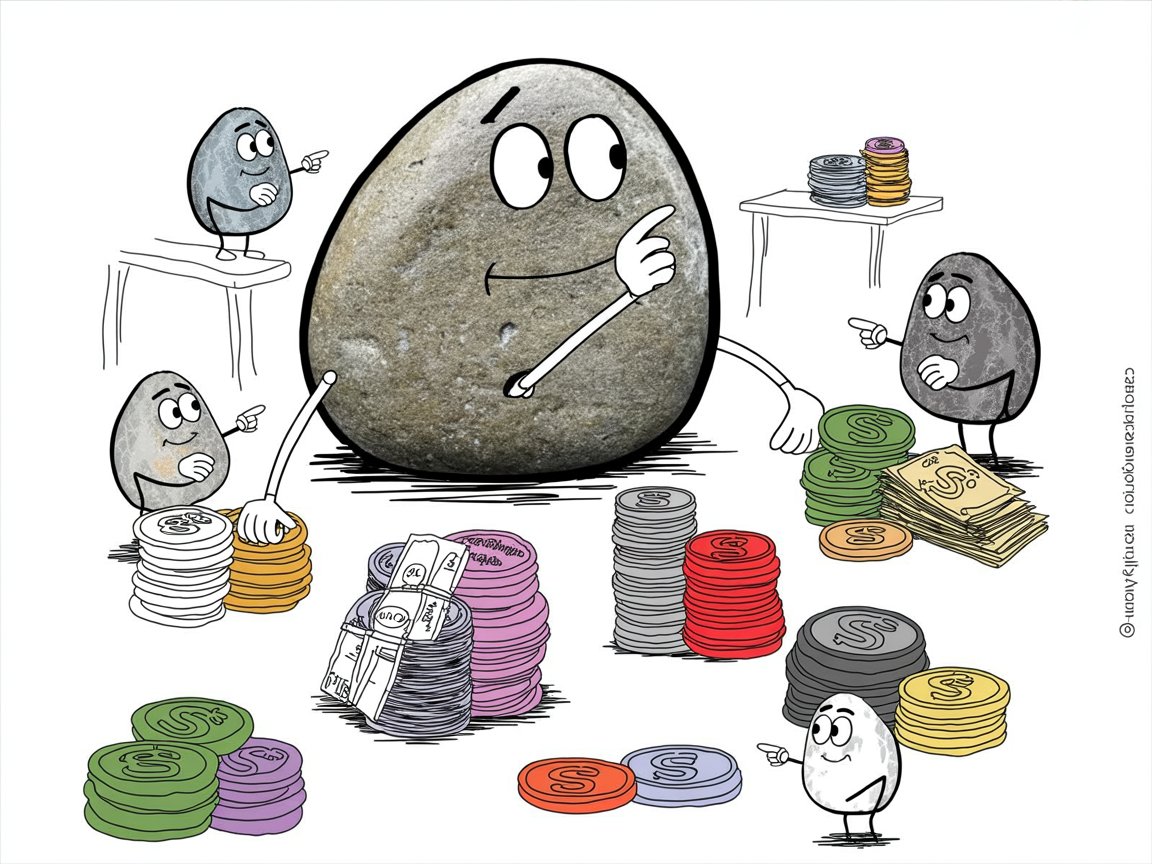 Florida southern scholarship cost breakdown illustrated with stone characters and money